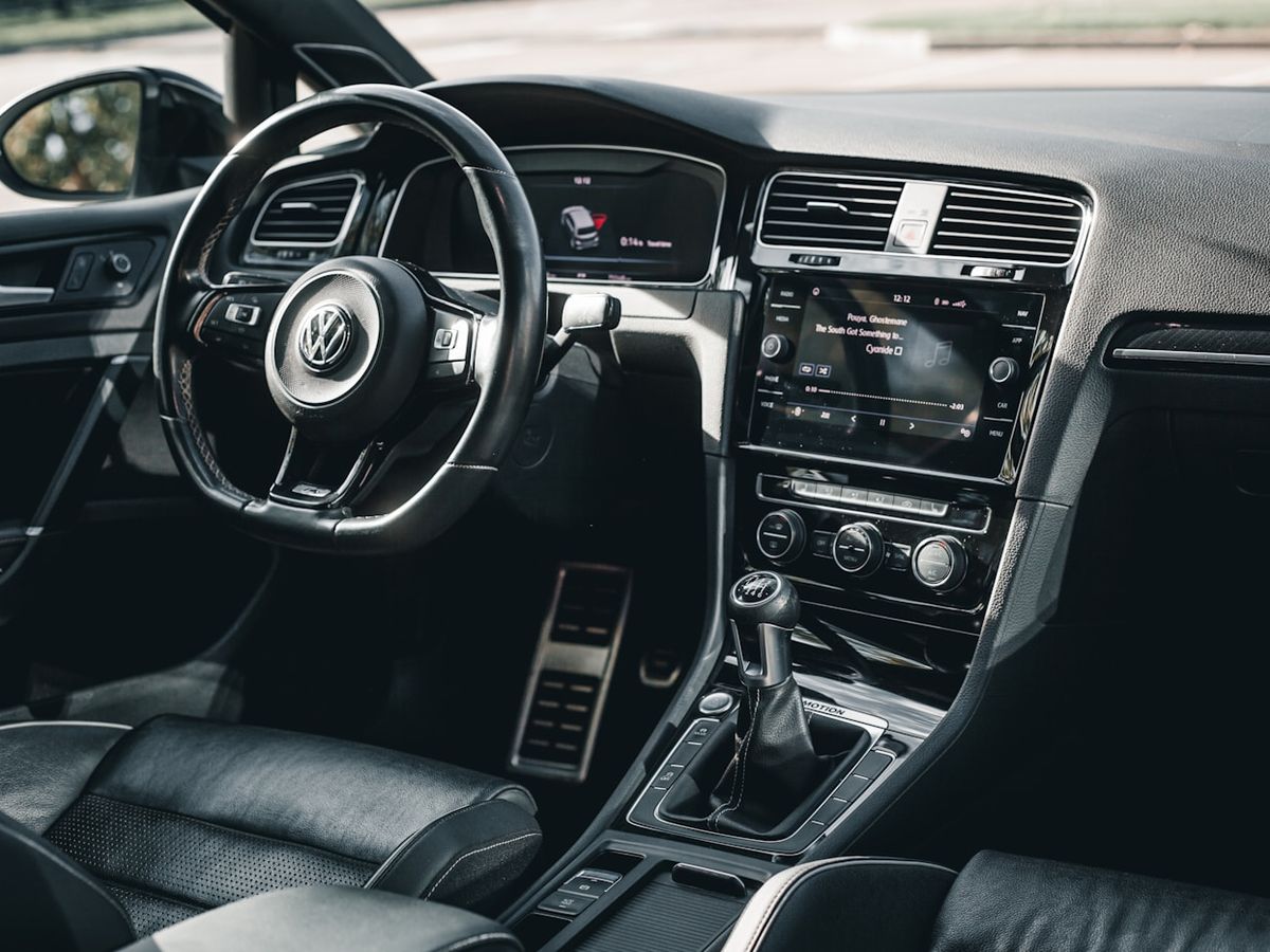 Clean car cabin after an interior detail